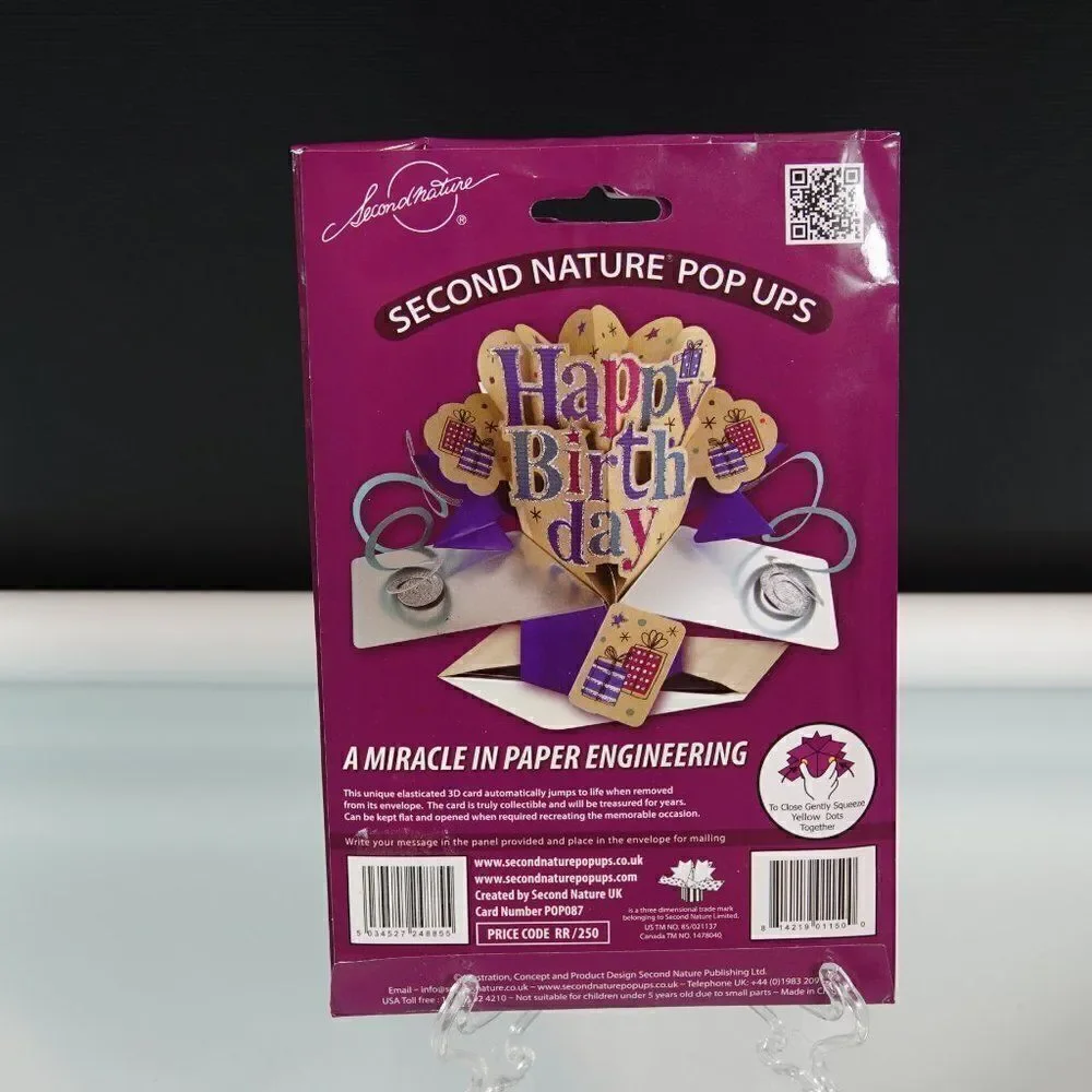 Pop Up Happy Birthday Greeting Card